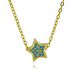 Five Pointed Star Spacer Bead Pendant Colorful Micro Inlaid Zircon Jewelry Accessories Niche Star Necklace Clavicle Chain_ipsvogv.com