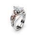 Three Heroes Couple Jewelry Creative Gold Plated Zircon Fashion Pair Ring Women's Handpiece_ipsvogv.com