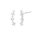 Women's Jewelry S925 Sterling Silver Shooting Star Earrings Shiny Mini Earrings Basic Versatile Row Diamond Small Earrings_ipsvogv.com