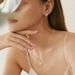 Zircon Five Pointed Ring Necklace Earrings Three Piece Set S Sier Star Fashion Jewelry_ipsvogv.com