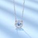 Element Style Crystal Round Smart Beating Heart Necklace Clavicle Chain_ipsvogv.com