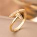 【 New Product 】 Copper Gold Plated Fashion Light Luxury Versatile Design Ring Female Opening_ipsvogv.com