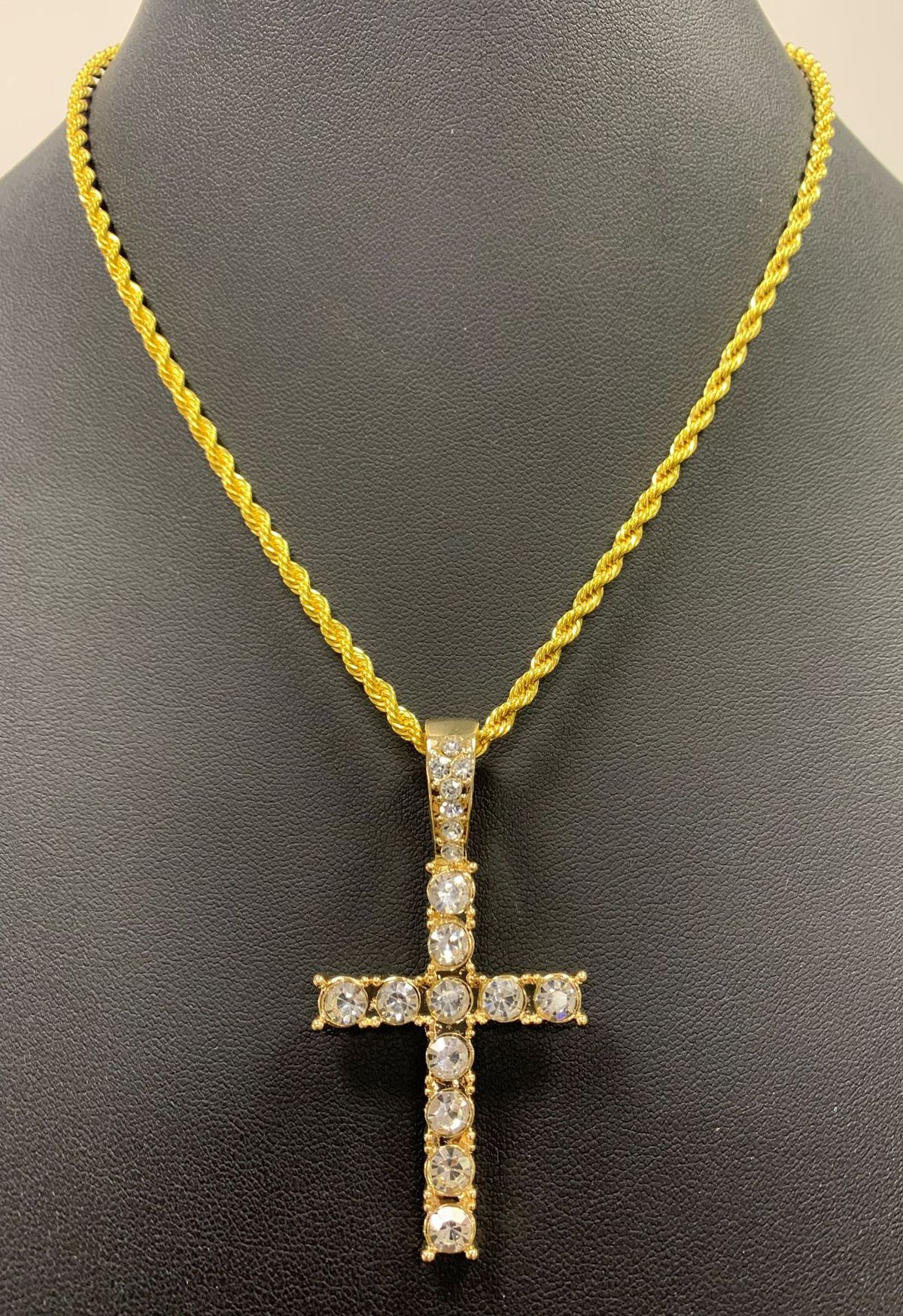 New Rhinestone Cross Necklace For Women With A Sense Of Luxury, Simple Luxurious, Niche Design, Pendant, Women's And_ipsvogv.com