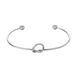Stainless Steel Love Knotted Bracelet Internet Celebrity Style Titanium Steel Open Bracelet Rose Gold DIY Versatile Bracelet For Women_ipsvogv.com