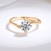S925 Silver Moissanite Ring Female New Fashion 1ct Four Claw Twisted Arm Bamboo Champagne Color Genuine Diamond Ring_ipsvogv.com