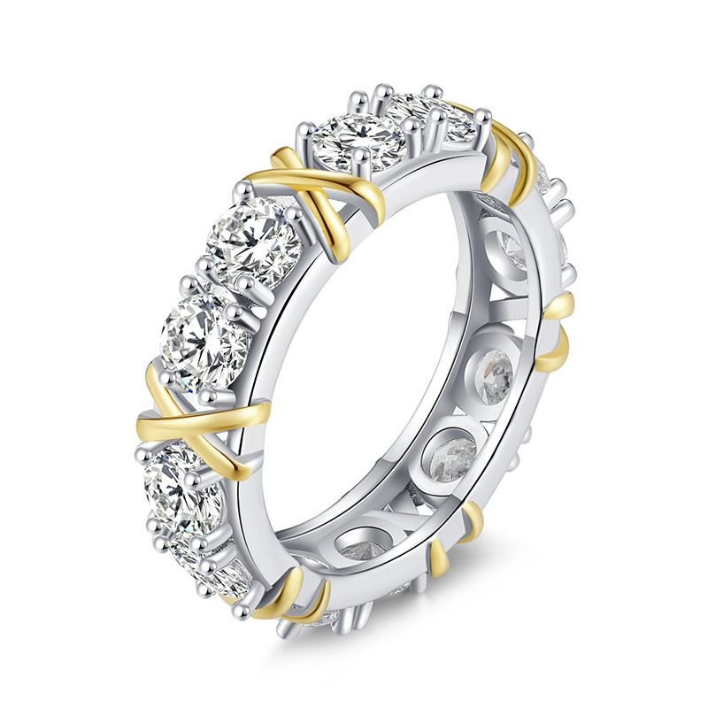 S Pure Silver Full Diamond Cross For Men And Women, Niche Design, High-end Feel, Personalized Light Luxury Ring_ipsvogv.com
