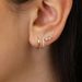 Women’s Jewelry Set Fashion Brass With Real Gold Plating Simple And Fashionable Gold Hoop Earrings With Zircon Three Piece Set_ipsvogv.com