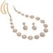 Popular Jewelry Set Luxury Wedding Party Women's Jewelry Round Diamond Necklace Earrings Set_ipsvogv.com
