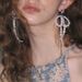 Unisex Exaggerated Pearl Bow Chain Tassel Earrings New Style Unique Personality Earrings Light Luxury Exquisite_ipsvogv.com