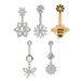 Women's Jewelry Zircon Belly Button Ring Belly Button Nail Piercing Jewelry_ipsvogv.com