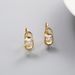 Sterling silver earrings temperament earrings women's earrings high-end sense niche design sense ins zircon inlay silver ornaments_ipsvogv.com