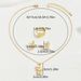 Fashion OL flower earring necklace set, niche inlaid zircon design, ring earrings, versatile accessories_ipsvogv.com