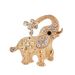 New Korean version high end alloy elephant brooch clothing accessories pin scarf buckle animal rhinestone brooch_ipsvogv.com