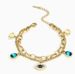 Titanium Steel Demon Eye Bracelet Simple and Colorless Ins Plating Real Gold Ornament Live Style_ipsvogv.com