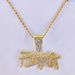 Design Splice Plug Letter Full Diamond PLUG Fashion Brand Men's Versatile Hip Hop Pendant_ipsvogv.com