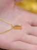 Small Block Necklace, Female Gold Pendant, Niche Temperament, Simple And Light Luxury Accessories, Titanium Steel Non_ipsvogv.com