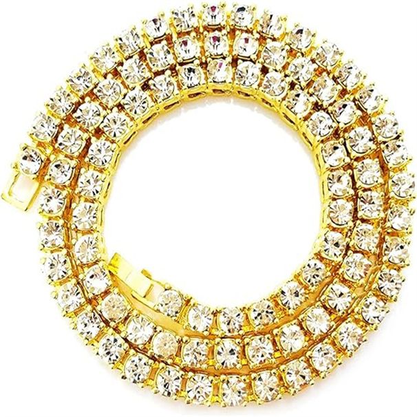 New 4mm Zircon Tennis Unisex Couple Light Luxury Trendy Accessories Versatile Necklace_ipsvogv.com