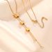 Japanese And Korean Minimalist Titanium Steel Necklace With Versatile Feminine Qualities, Three-dimensional Frosted_ipsvogv.com