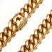 Men's Jewelry Set Fashion Necklace Gold Cuban Chain Encryption Chain Stainless Steel Titanium Steel Jewelry Boyfriend Gift_ipsvogv.com