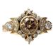 Sanjie Moonlight Star Coffee Color Ring Women's Fashion Versatile Zircon Jewelry Women_ipsvogv.com