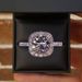 Sanjie Jewelry Platinum Plated Heart Eight Arrow Simulated Zircon Engagement Ring_ipsvogv.com
