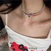 Colorful Elastic Rope Diamond Ball Multi Layer Y2k Hot Girl Necklace Versatile Millennial Cute Childlike Choker Necklace_ipsvogv.com