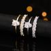 Cao Shi's Teardrop Shaped Design Zircon Ring Is Fashionable Exquisite, Suitable For Engagement And Popular Rings_ipsvogv.com