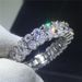 hot selling full diamond square diamond zircon ring fashion ladies peach heart diamond wedding diamond ring gift jewelry_ipsvogv.com