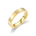 4mm Matte Gold Titanium Steel Plain Non Fading, Niche Ring, Xiyin_ipsvogv.com