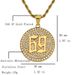 Live Streaming New Internet Celebrity 6ix9ine Rapper 69 Stainless Steel Pendant Item_ipsvogv.com