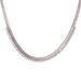 Fashionable INS Fashion Light Luxury Stainless Steel Gold Plated A-level Zircon Claw Flat Snake Chain Splicing Necklace_ipsvogv.com