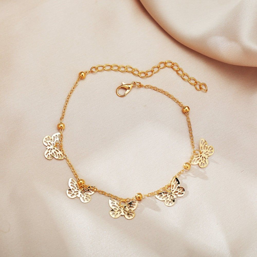 new Fashion Retro Carved Elephant Peach Heart Alloy Anklet Bracelet Jewelry_ipsvogv.com