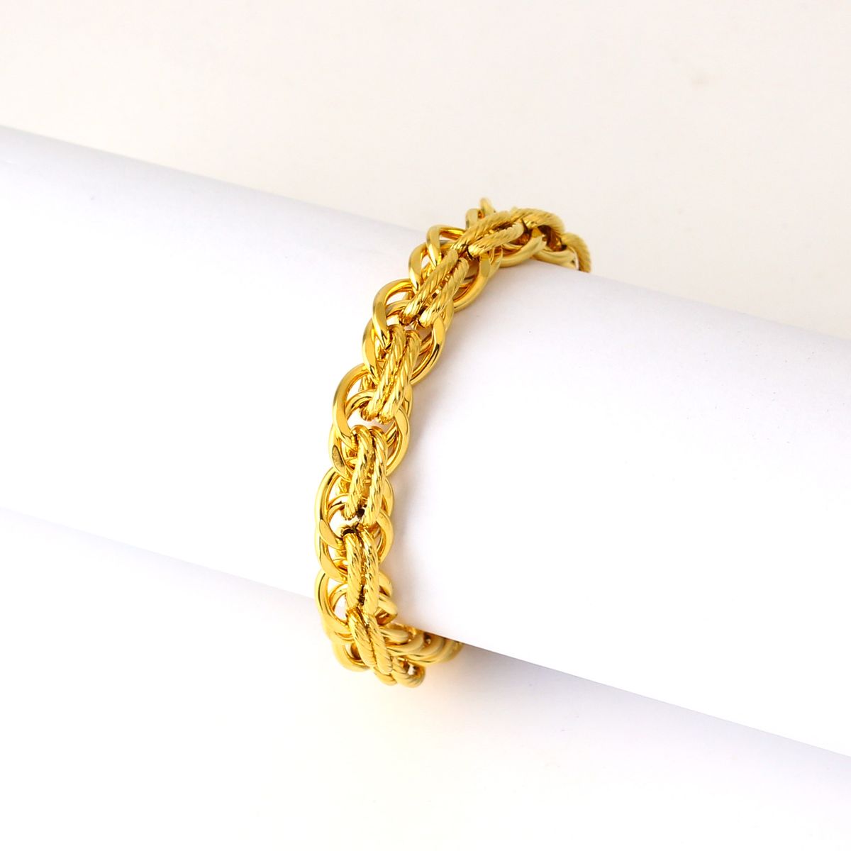 Fansheng Jewelry Gold-Plated Fashion Hip-Hop Style Men's Bracelet_ipsvogv.com