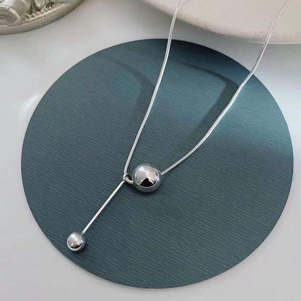 Luxury Small Crowd Cool Wind Ins Female Clavicle Chain Advanced Sense Ball Spring And Summer Necklace Simple_ipsvogv.com