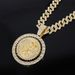 Unisex Diamond Studded Personalized Rotating Death Pendant Alloy Hip Hop Style Jewelry Can Rotate St. Jude Necklace_ipsvogv.com