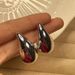 Women's earrings fashion, simple water drop temperament, niche personality, metallic style, high-end design earrings, versatile earrings_ipsvogv.com