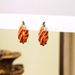 Advanced spiral patterned enamel drip glazed earrings with summer design and fashionable ear accessories_ipsvogv.com