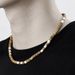 Bohemian Style Soft Clay Pieces Spliced With Wood Pieces Men's Necklace Versatile Black And White Spliced Soft Clay Necklace_ipsvogv.com