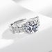 Baolai Xing Live Jewelry Hot Selling High End Light Luxury Two Carat Zircon Women's Super Sparkling Diamond Ring_ipsvogv.com