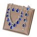 Women’s Jewelry Set Fashion High End Luxury Super Shiny Full Diamond Pearl Necklace Earrings Set Bridal Jewelry Three Piece Wedding Dress Accessories_ipsvogv.com