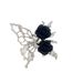 Liquid Butterfly Black Rose Ring Female Light Luxury Personality Unique Opening Adjustable Index Finger Ring Sweet Cool Ring_ipsvogv.com