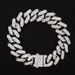 Hip Hop Full Dia Cuban Chain Titanium Personality Fashion Stainless Steel Necklace Jewelry_ipsvogv.com