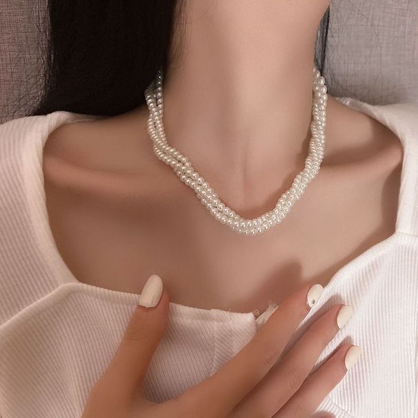【 5669 People Collection 】 Zircon Butterfly Freshwater Pearl Women's Collarbone Chain, Internet Famous Temperament,_ipsvogv.com