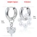 Fashion Double-ring Dual-purpose Earrings, Light Luxury Zircon Love Pendant Accessories Earrings For Women_ipsvogv.com