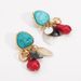 13099 fashionable ethnic style ZA trendy design irregular geometric resin bead earrings_ipsvogv.com