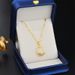 Golden Tulip Titanium Steel Necklace For Network Red Fashion Collar Chain Temperament Trendy Women's Micro Inlaid Opal_ipsvogv.com