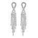Exaggerated tassel rhinestone earrings for women's insets, luxurious and full of diamonds, long style earrings_ipsvogv.com