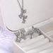 Cao Shi's New Korean Edition Set Fashion Four Butterfly Diamond Collar Chain Popular Copper Inlaid Zircon Jewelry_ipsvogv.com