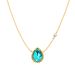 Women's Jewelry Beaded Edge Claw Inlaid Faceted Multi Color Artificial Crystal Necklace Creative Design Fashionable Long Single Flower Necklace_ipsvogv.com
