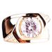 Fashionable Side Symmetrical Diamond Inlay Personalized Ring, Slightly Set With Domineering And Charming Men's Ring_ipsvogv.com